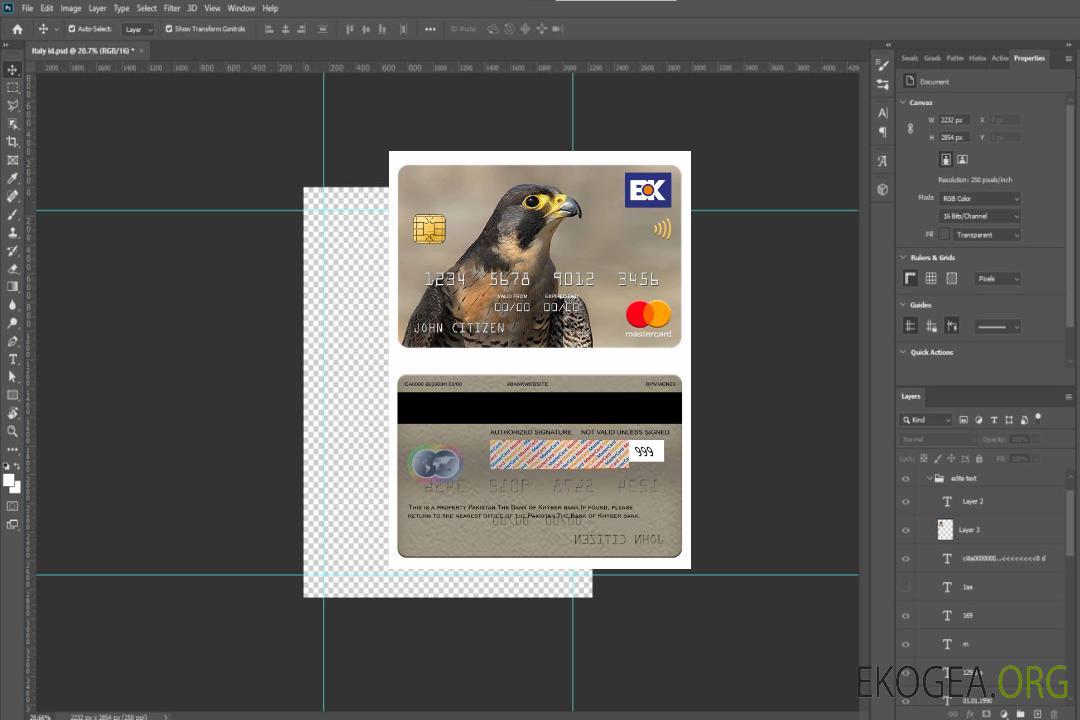Pakistan La carte bancaire Mastercard de la Bank of Khyber template